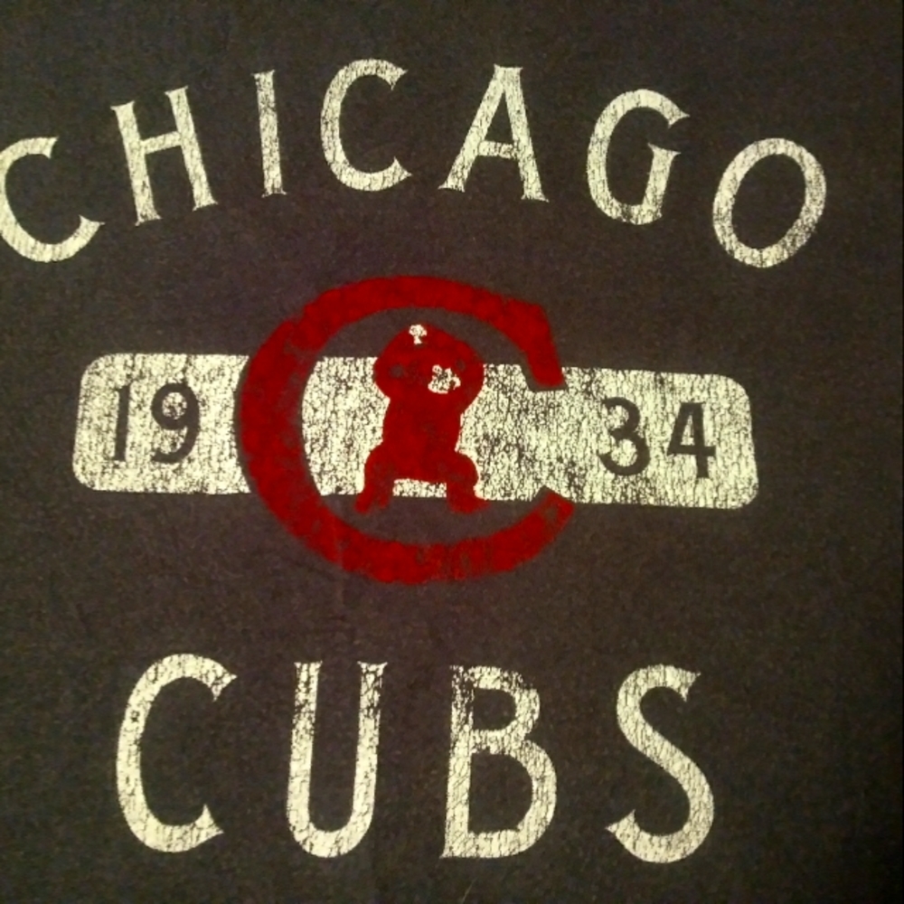 Chicago Cubs tee. Grey. XXL